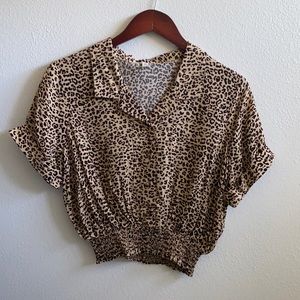 Leopard print top